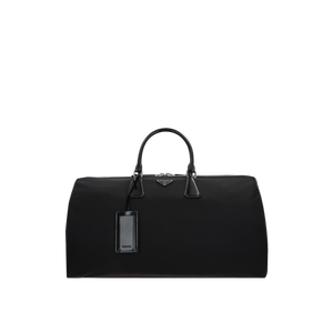 Re-Nylon and Brushed Leather Weekend Bag-PRADA-JOHN JULIA