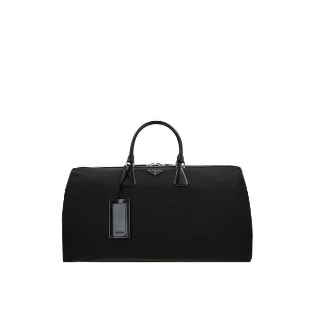 Re-Nylon and Brushed Leather Weekend Bag-PRADA-JOHN JULIA