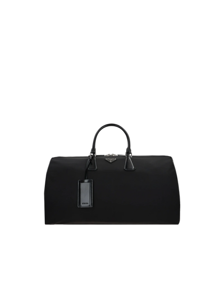 Re-Nylon and Brushed Leather Weekend Bag-PRADA-JOHN JULIA