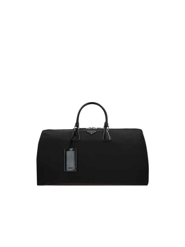 Re-Nylon and Brushed Leather Weekend Bag-PRADA-JOHN JULIA