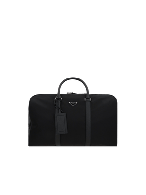 Re-Nylon and Saffiano Leather Weekend Bag-PRADA-JOHN JULIA