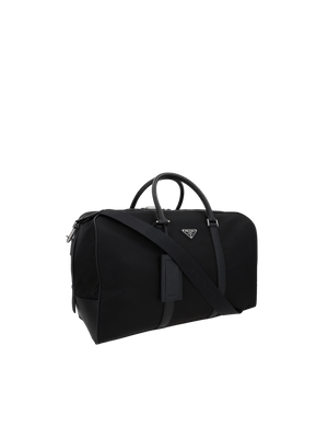 Re-Nylon and Saffiano Leather Weekend Bag-PRADA-JOHN JULIA