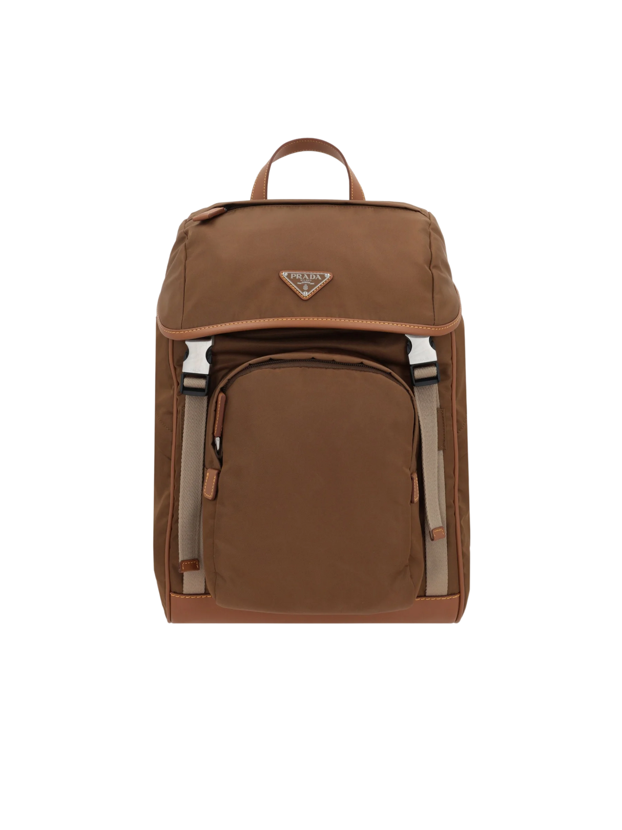 Re-Nylon and Smooth Leather Backpack-PRADA-JOHN JULIA