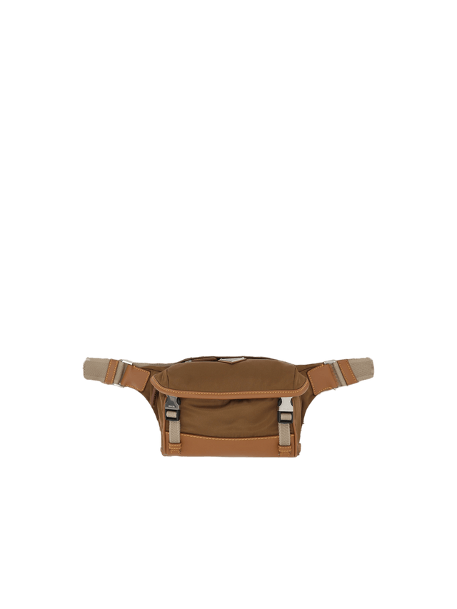 Re-Nylon and Smooth Leather Belt Bag-PRADA-JOHN JULIA