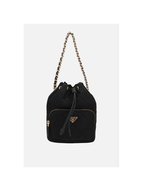 Re-Nylon Chain Bucket Bag-PRADA-JOHN JULIA