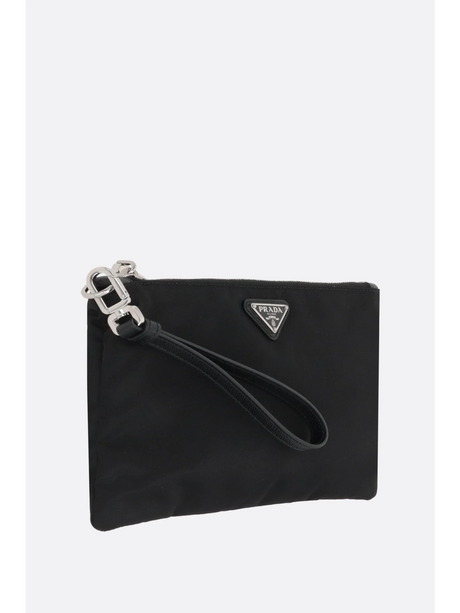 Re-Nylon Triangular Clutch-Prada-JOHN JULIA