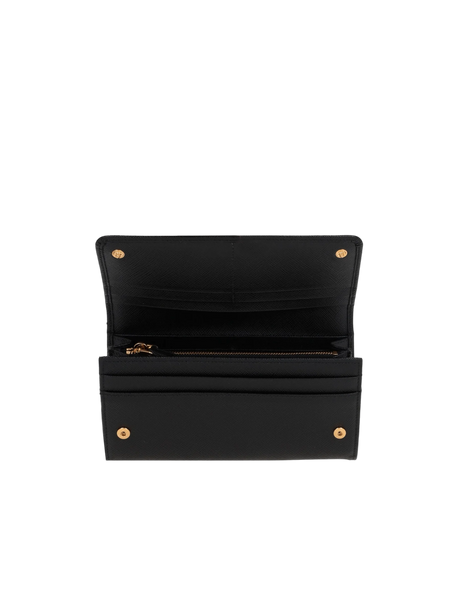 Saffiano Leather Continental Wallet-PRADA-JOHN JULIA