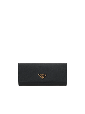 PRADA-Saffiano Leather Continental Wallet-JOHN JULIA