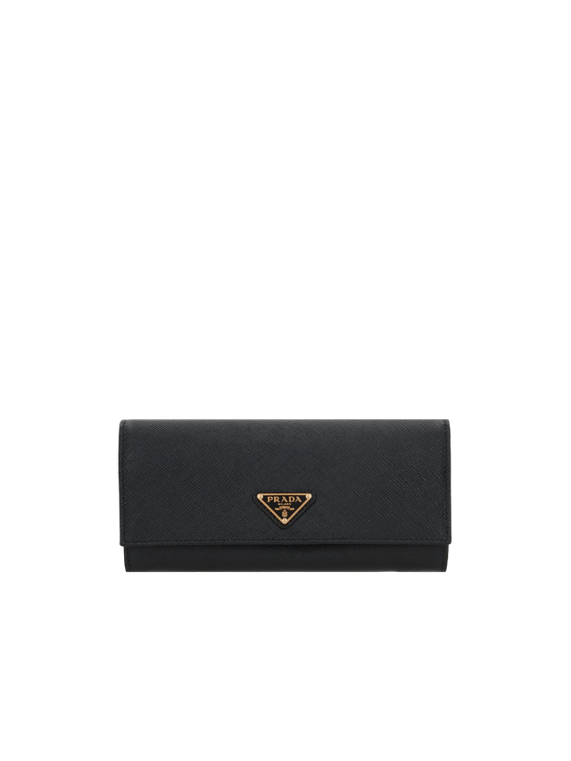 PRADA-Saffiano Leather Continental Wallet-JOHN JULIA