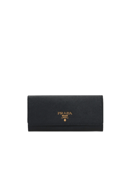 Saffiano Leather Continental Wallet-PRADA-JOHN JULIA