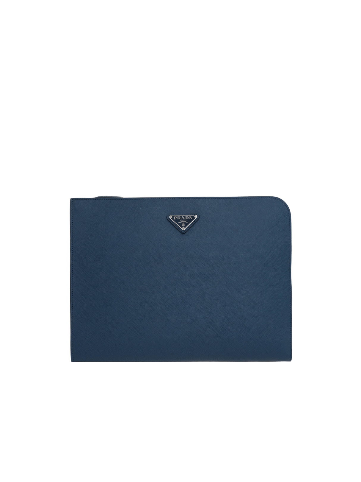 Saffiano Leather Half-Zip Document Holder-PRADA-JOHN JULIA