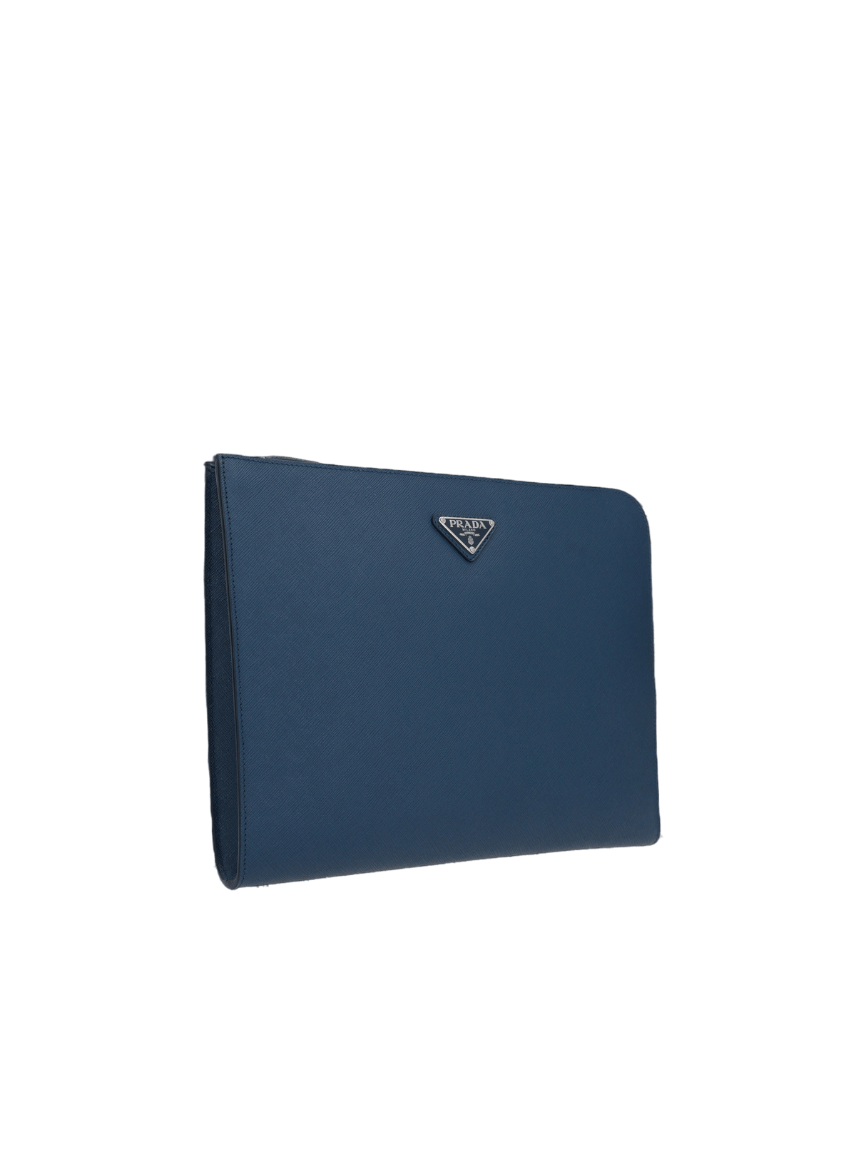 Saffiano Leather Half-Zip Document Holder-PRADA-JOHN JULIA