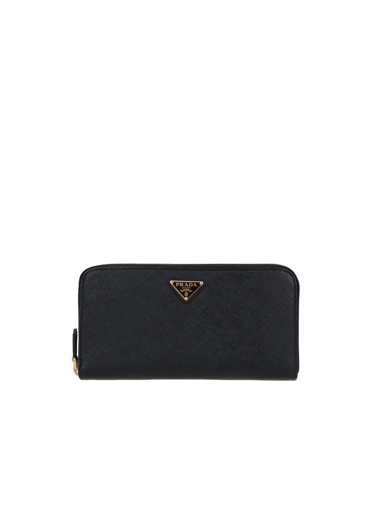 Saffiano Leather Zip-Around Wallet-PRADA-JOHN JULIA