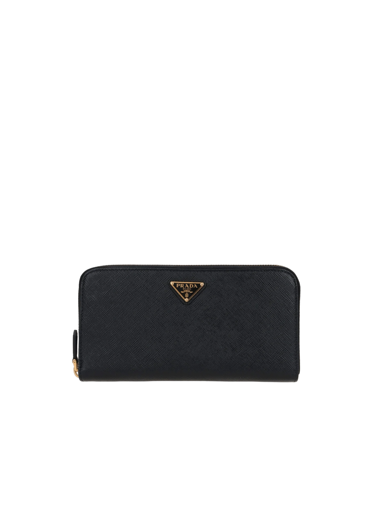 Saffiano Leather Zip-Around Wallet-PRADA-JOHN JULIA