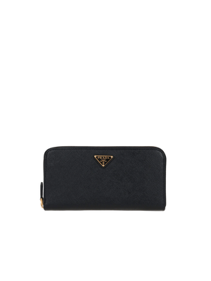 Saffiano Leather Zip-Around Wallet-PRADA-JOHN JULIA