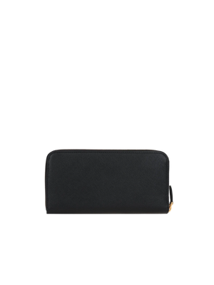 Saffiano Leather Zip-Around Wallet-PRADA-JOHN JULIA