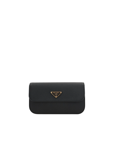 Saffiano Lux Leather Mini Crossbody Bag-PRADA-JOHN JULIA