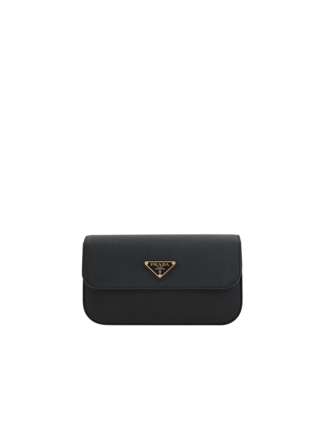 Saffiano Lux Leather Mini Crossbody Bag-PRADA-JOHN JULIA