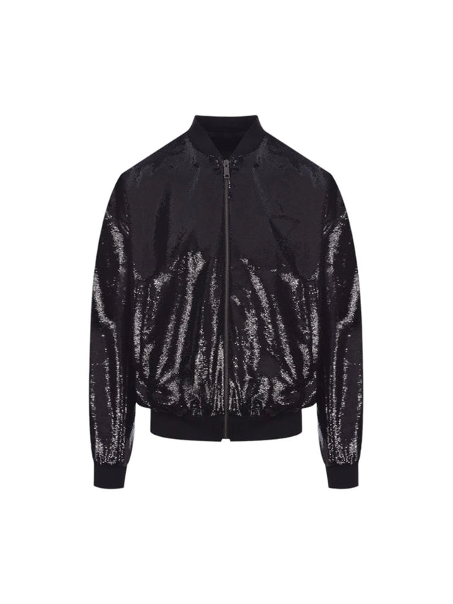 Sequinned Fabric Bomber Jacket-PRADA-JOHN JULIA