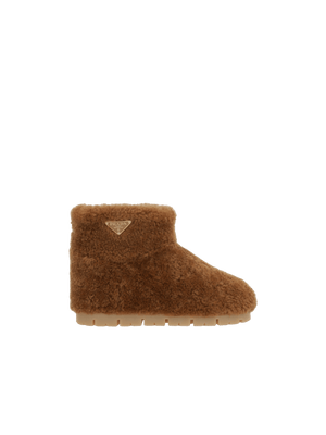 Shearling Ankle Boots-PRADA-JOHN JULIA