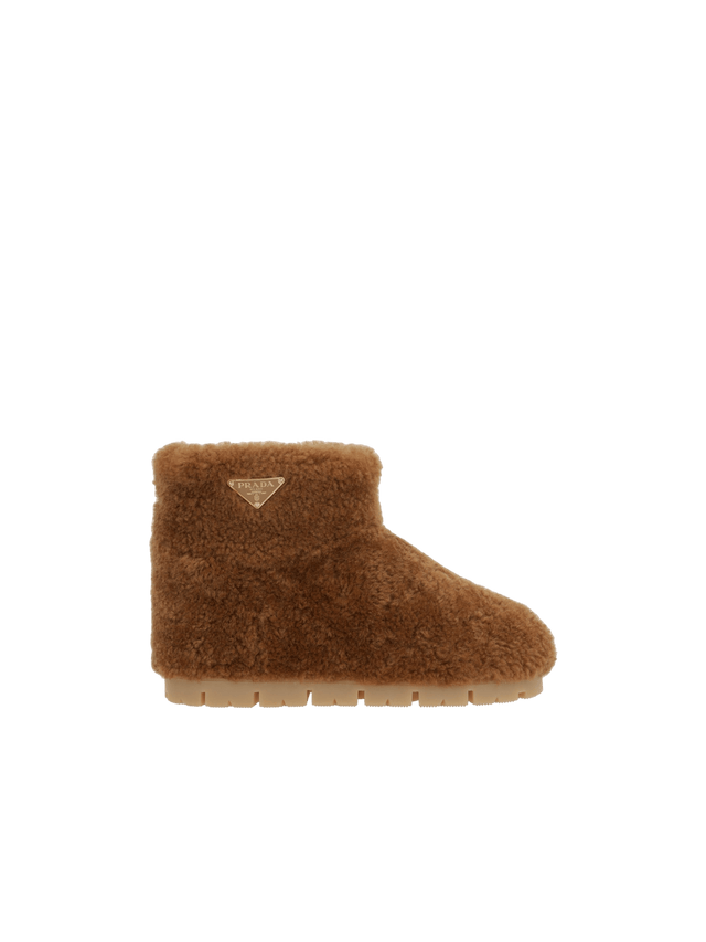 Shearling Ankle Boots-PRADA-JOHN JULIA