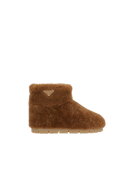 Shearling Ankle Boots-PRADA-JOHN JULIA