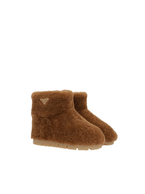 Shearling Ankle Boots-PRADA-JOHN JULIA