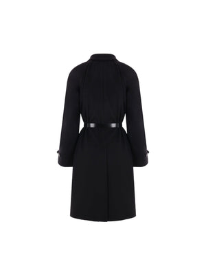 Single-breasted Cashmere Coat-PRADA-JOHN JULIA