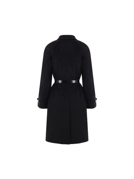 Single-breasted Cashmere Coat-PRADA-JOHN JULIA