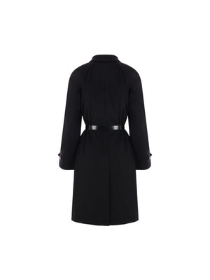 Single-breasted Cashmere Coat-PRADA-JOHN JULIA