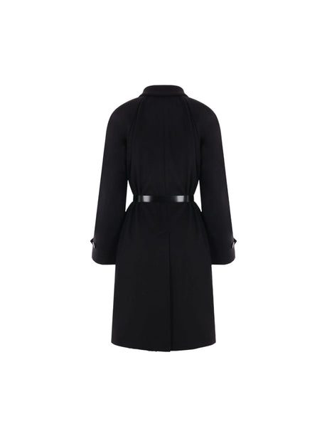 Single-breasted Cashmere Coat-PRADA-JOHN JULIA