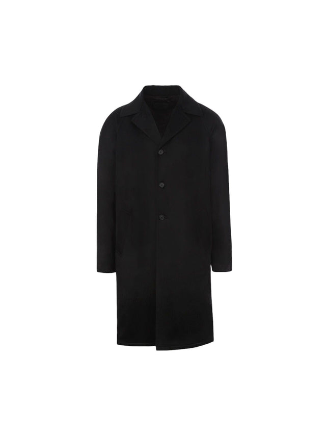 Single-breasted Cashmere Coat-PRADA-JOHN JULIA