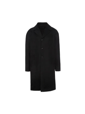 Single-breasted Cashmere Coat-PRADA-JOHN JULIA