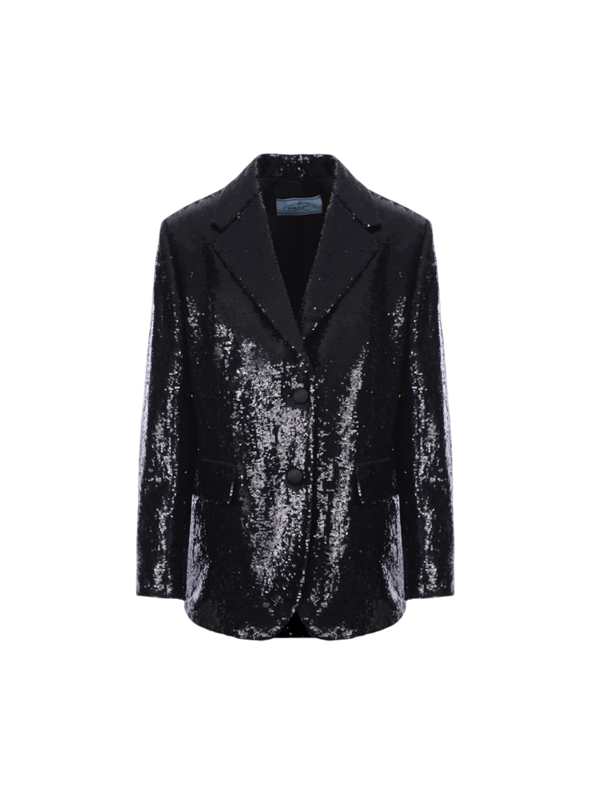 Single-breasted Sequinned Fabric Jacket-PRADA-JOHN JULIA