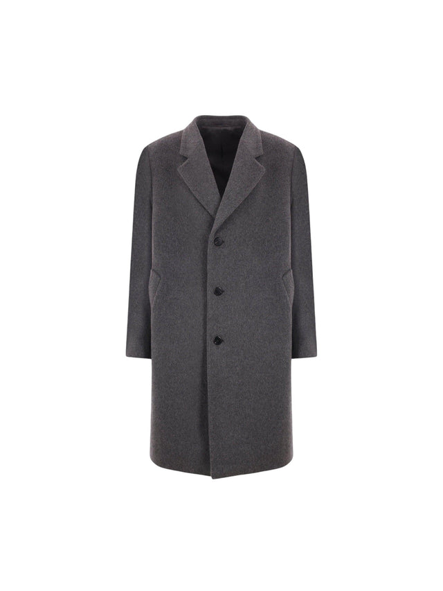 Single-breasted Wool Coat-PRADA-JOHN JULIA