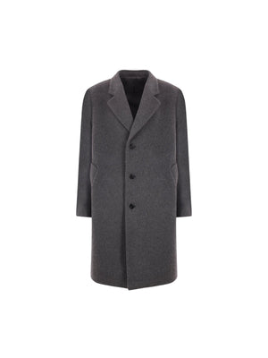 Single-breasted Wool Coat-PRADA-JOHN JULIA