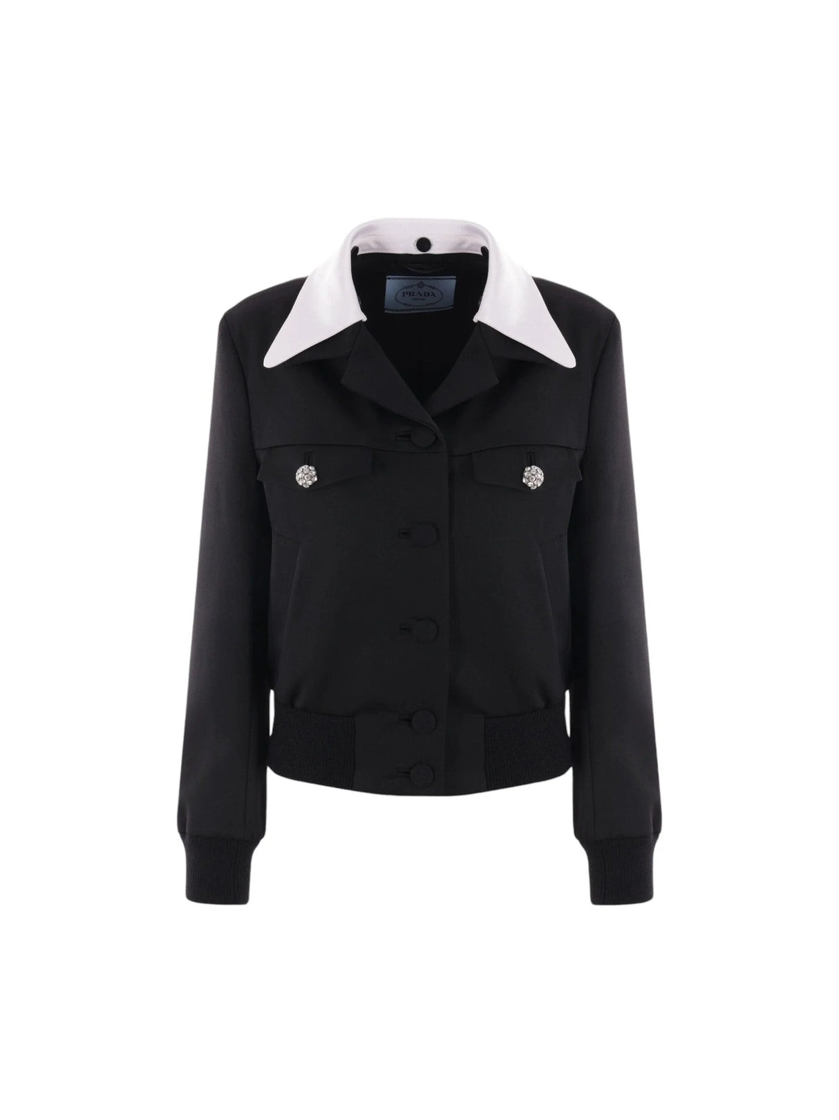 Single-breasted Wool Jacket-PRADA-JOHN JULIA