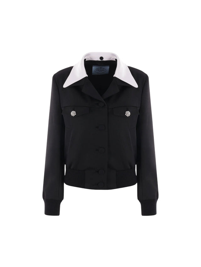 Single-breasted Wool Jacket-PRADA-JOHN JULIA