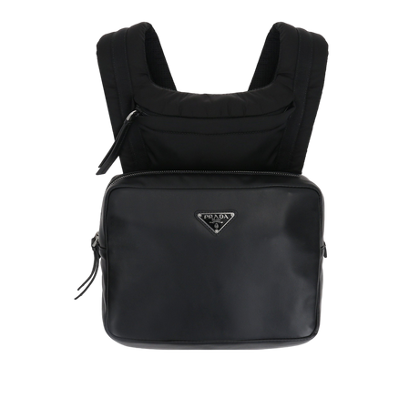 Smooth Leather and Nylon Backpack-PRADA-JOHN JULIA