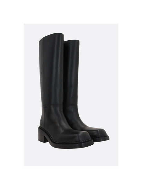 PRADA-Smooth Leather Boots-JOHN JULIA