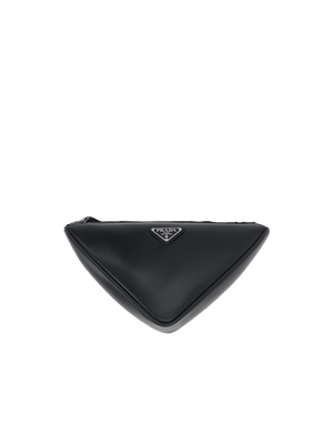 Smooth Leather Triangle Crossbody Bag-PRADA-JOHN JULIA