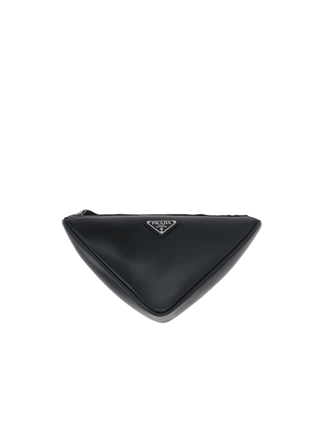 Smooth Leather Triangle Crossbody Bag-PRADA-JOHN JULIA