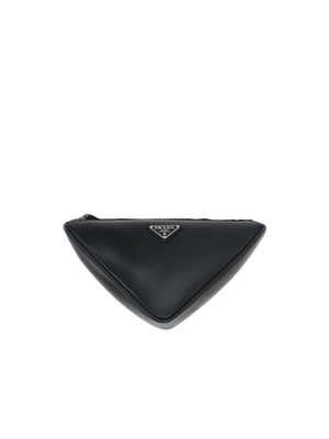 Smooth Leather Triangle Crossbody Bag-PRADA-JOHN JULIA