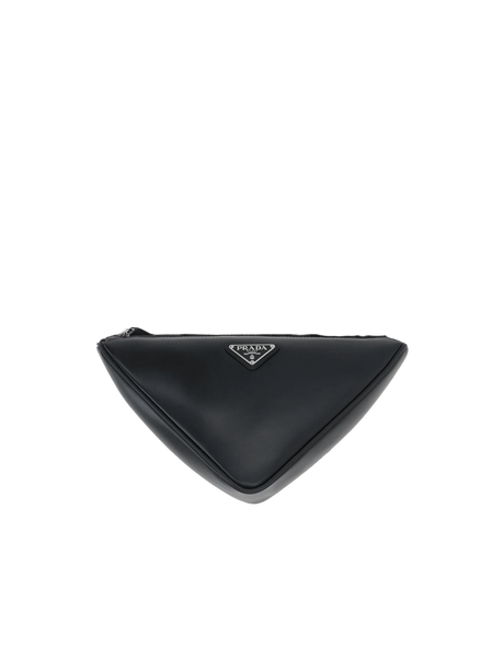 Smooth Leather Triangle Crossbody Bag-PRADA-JOHN JULIA