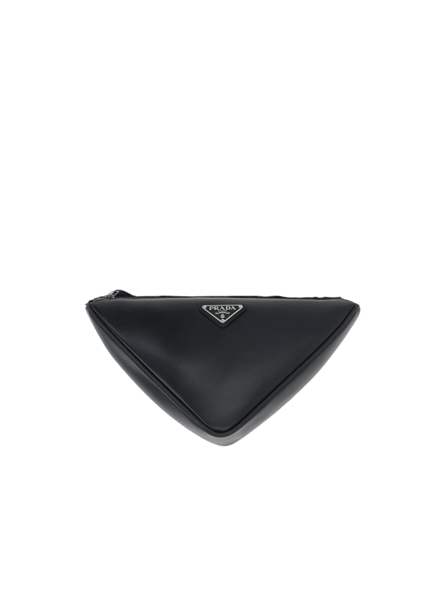 Smooth Leather Triangle Crossbody Bag-PRADA-JOHN JULIA