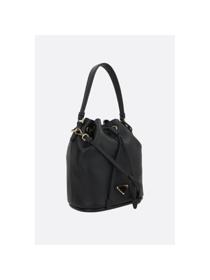 Soft Grain Leather Bucket Bag-PRADA-JOHN JULIA