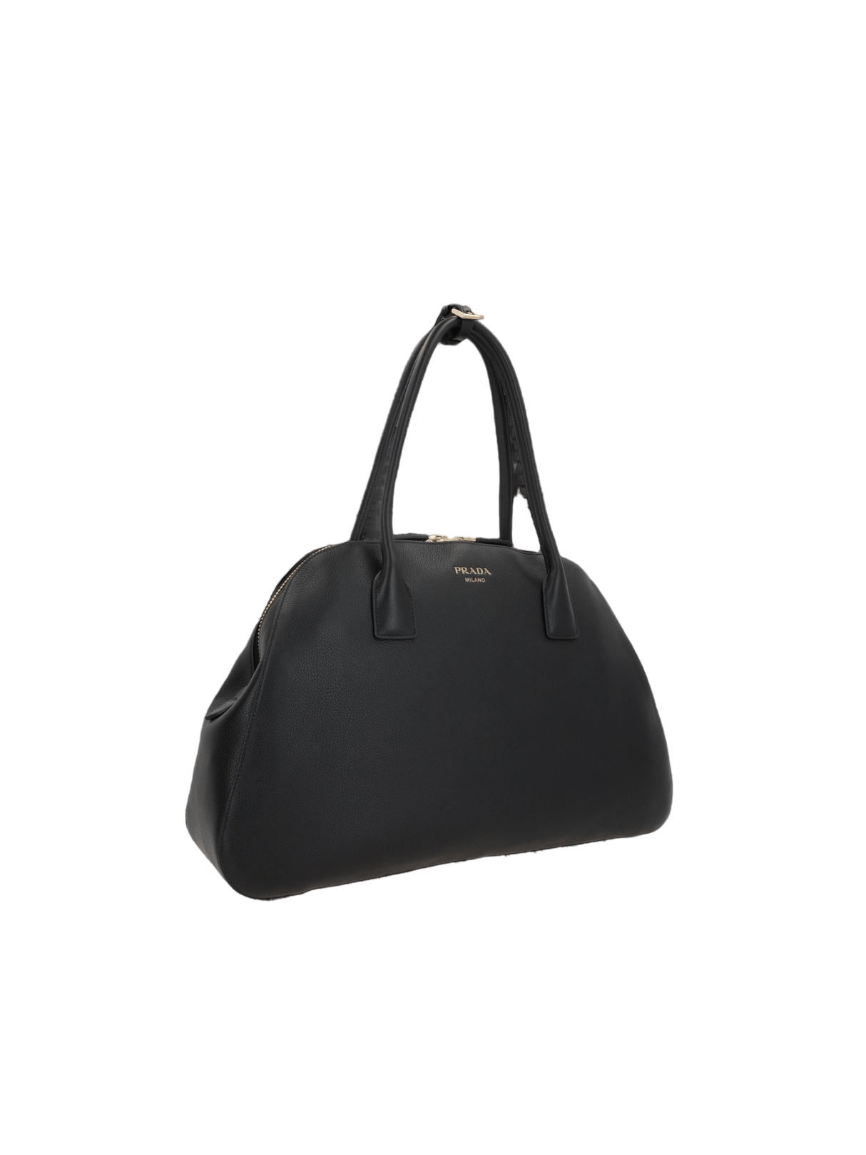 Soft Grain Leather Medium Shopping Bag-PRADA-JOHN JULIA