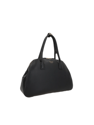 Soft Grain Leather Medium Shopping Bag-PRADA-JOHN JULIA