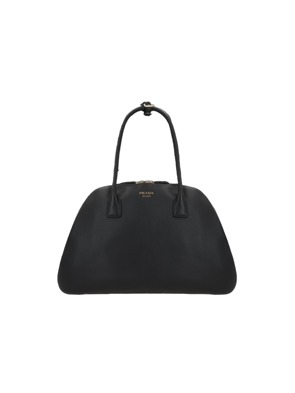 Soft Grain Leather Medium Shopping Bag-PRADA-JOHN JULIA