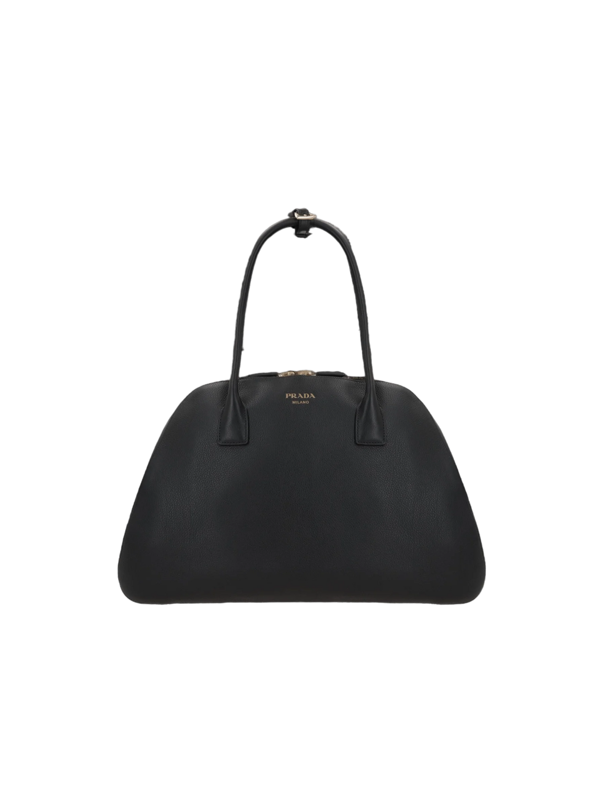 Soft Grain Leather Medium Shopping Bag-PRADA-JOHN JULIA